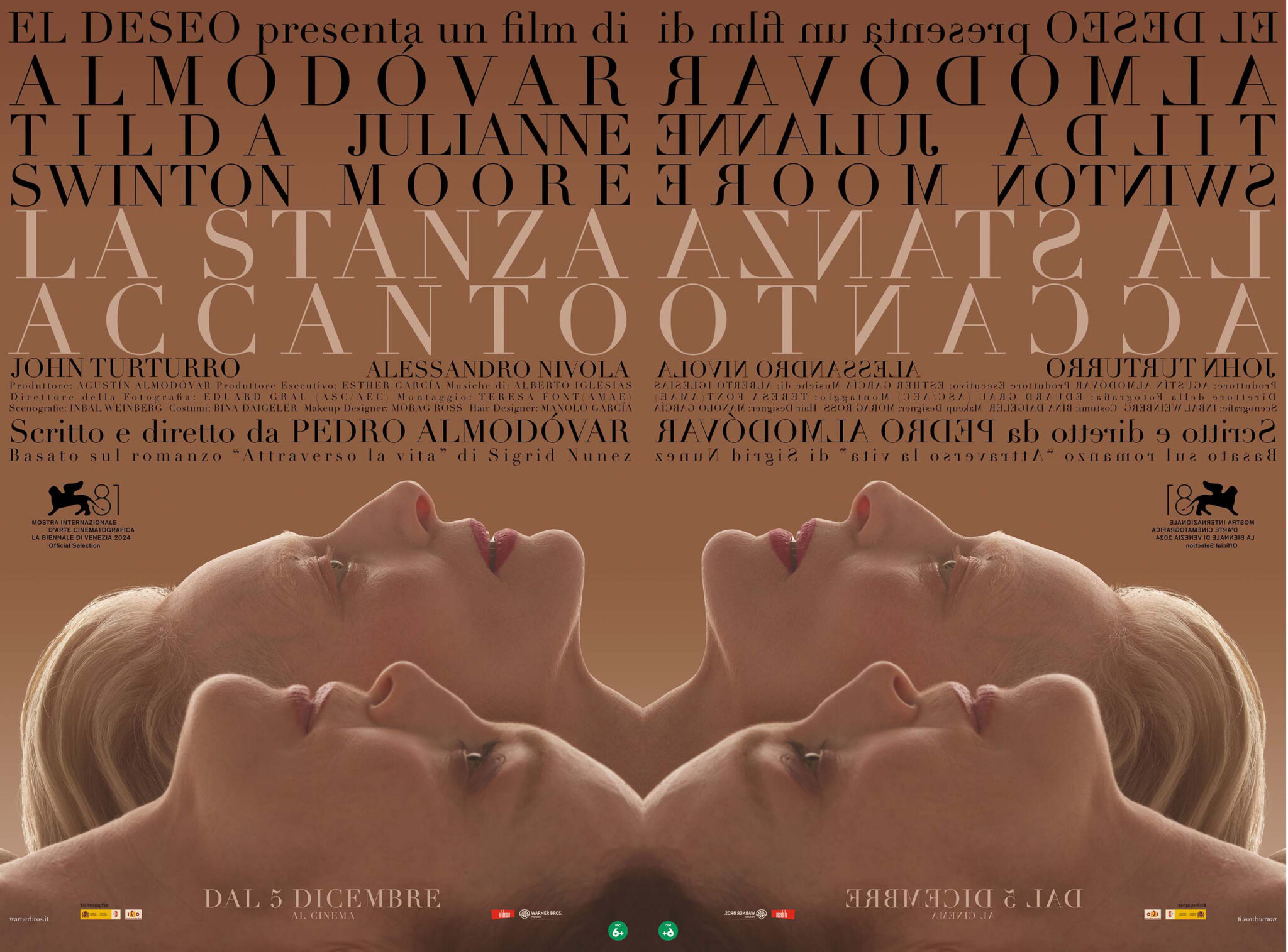 ALMODOVAR – LA STANZA ACCANTO – con JULIANNE MOORE e TILDA SWINTON – di Emyliù Spataro